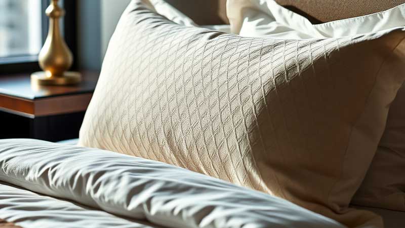 Bed Pillow Sham in Brown