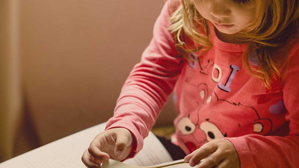 Girl Reads Without Kids Reading Pillow